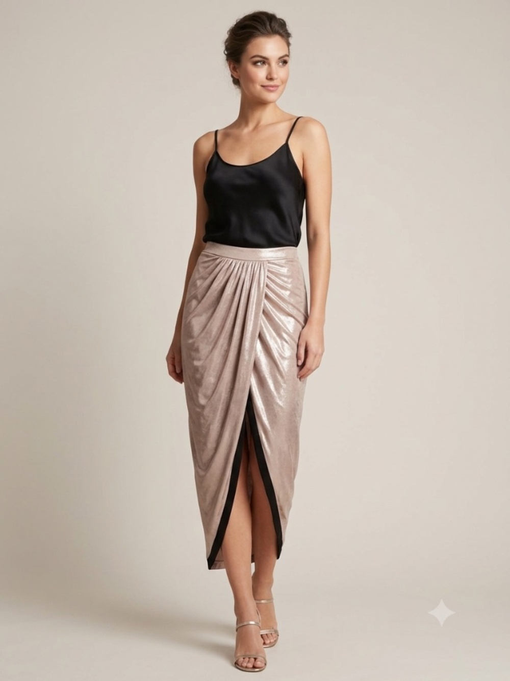 T-bags Los Angeles Metallic Pink Skirt
